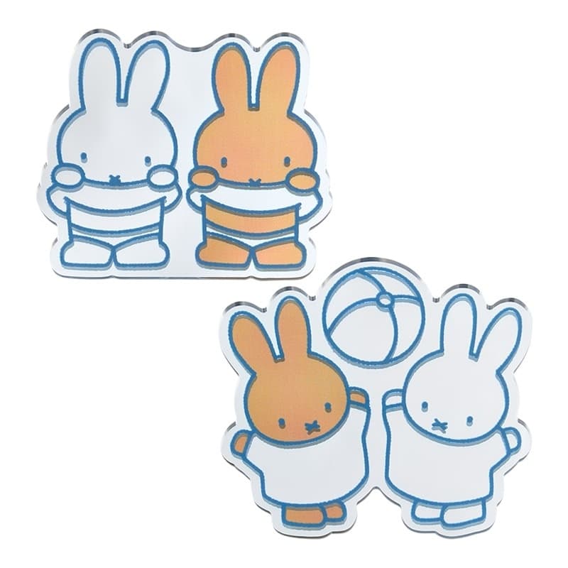 日本米飛兔Miffy&梅蘭妮裝飾鏡貼